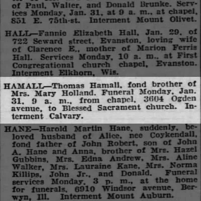 1938 obituary