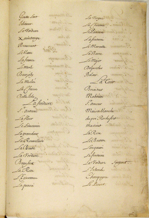 1668 Habitants List, Maximy Company page 5