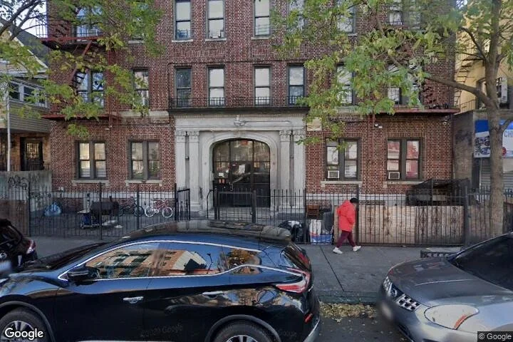 903 New York Avenue East Flatbush Brooklyn four-story brick apartment building constructed 1925 24 units Elizabeth Kenny Corbett residence at time of death February 24 1950