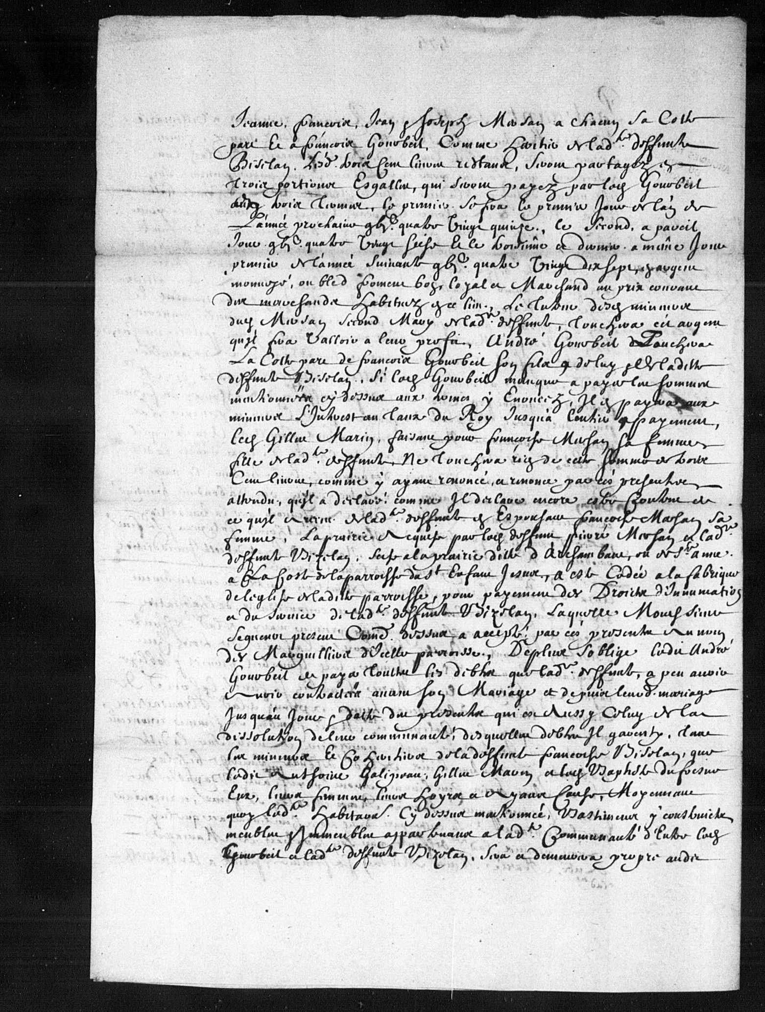 Transaction document page 2 showing payment terms — three annual installments in currency or wheat