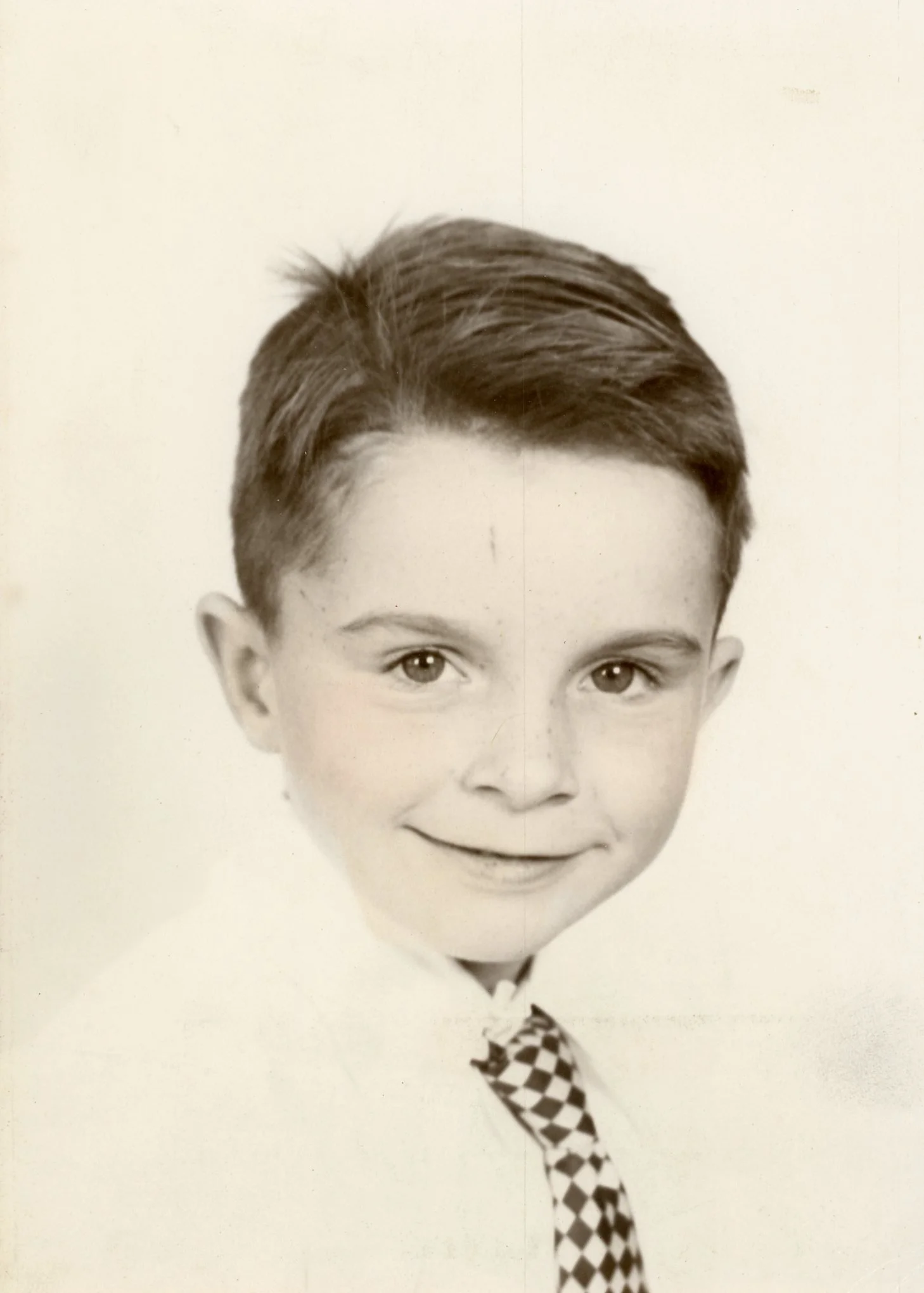 Michael Joseph O'Brien, school portrait, circa 1953