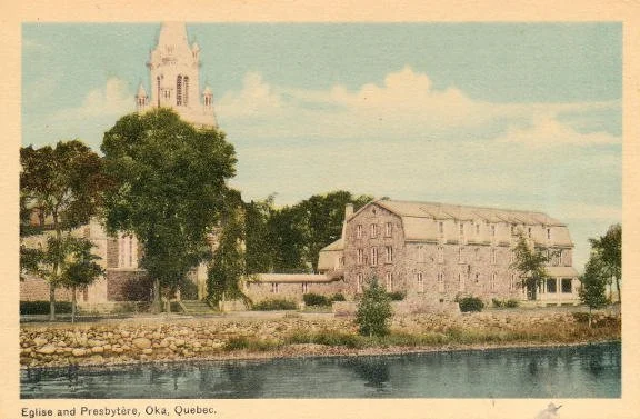 Église et presbytère, Oka · about 1935–1940