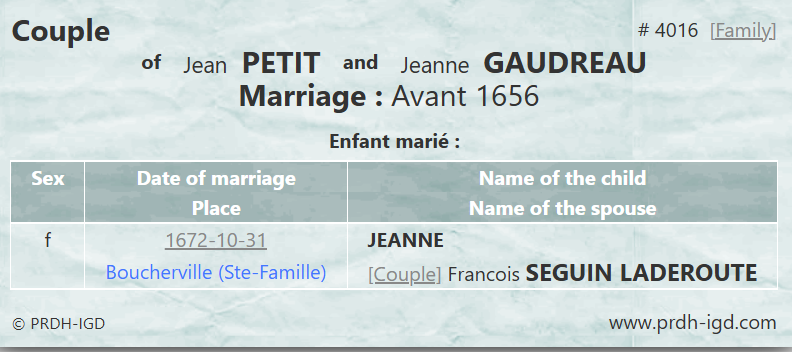 PRDH Couple Jean Petit