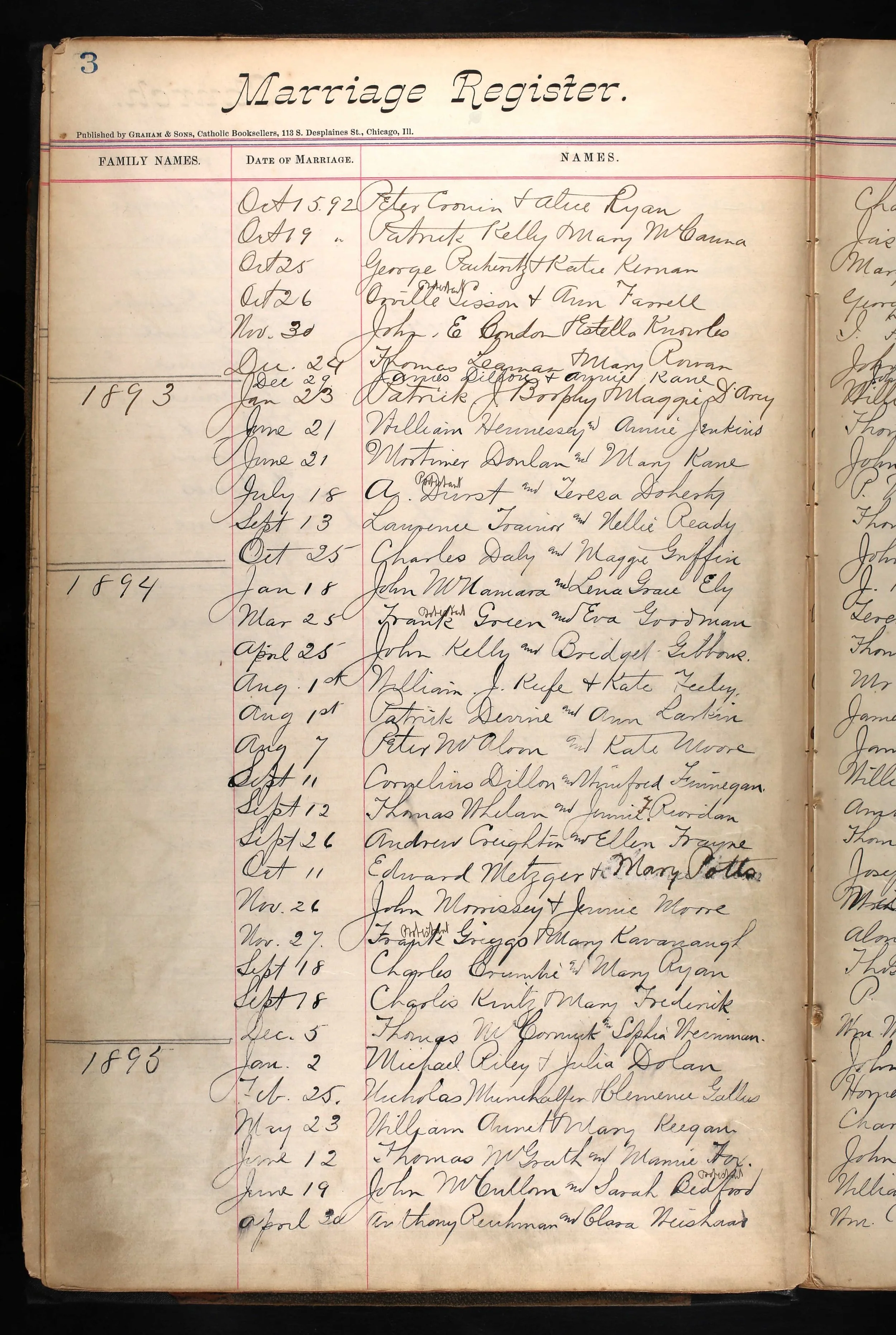 Marriage Register Detail