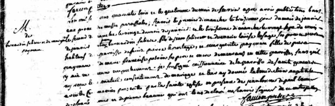 1743 Marriage Detail