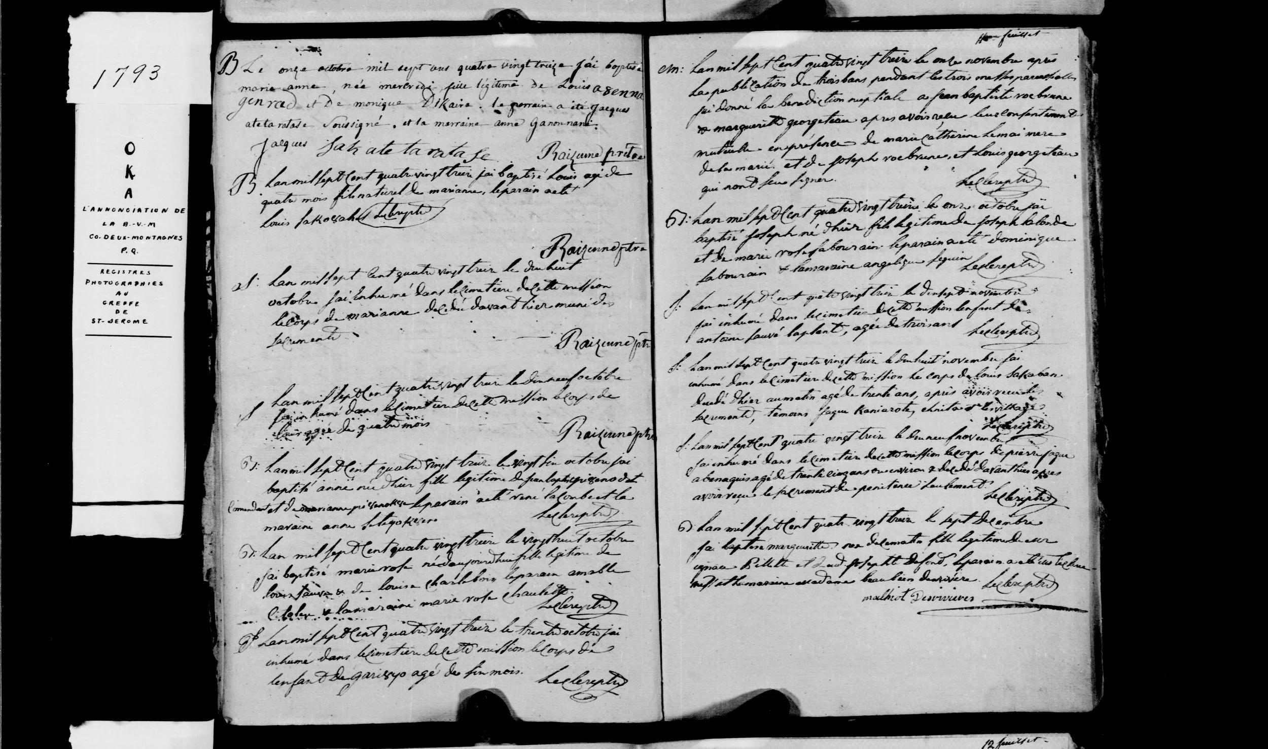 Oka, 11 November 1793