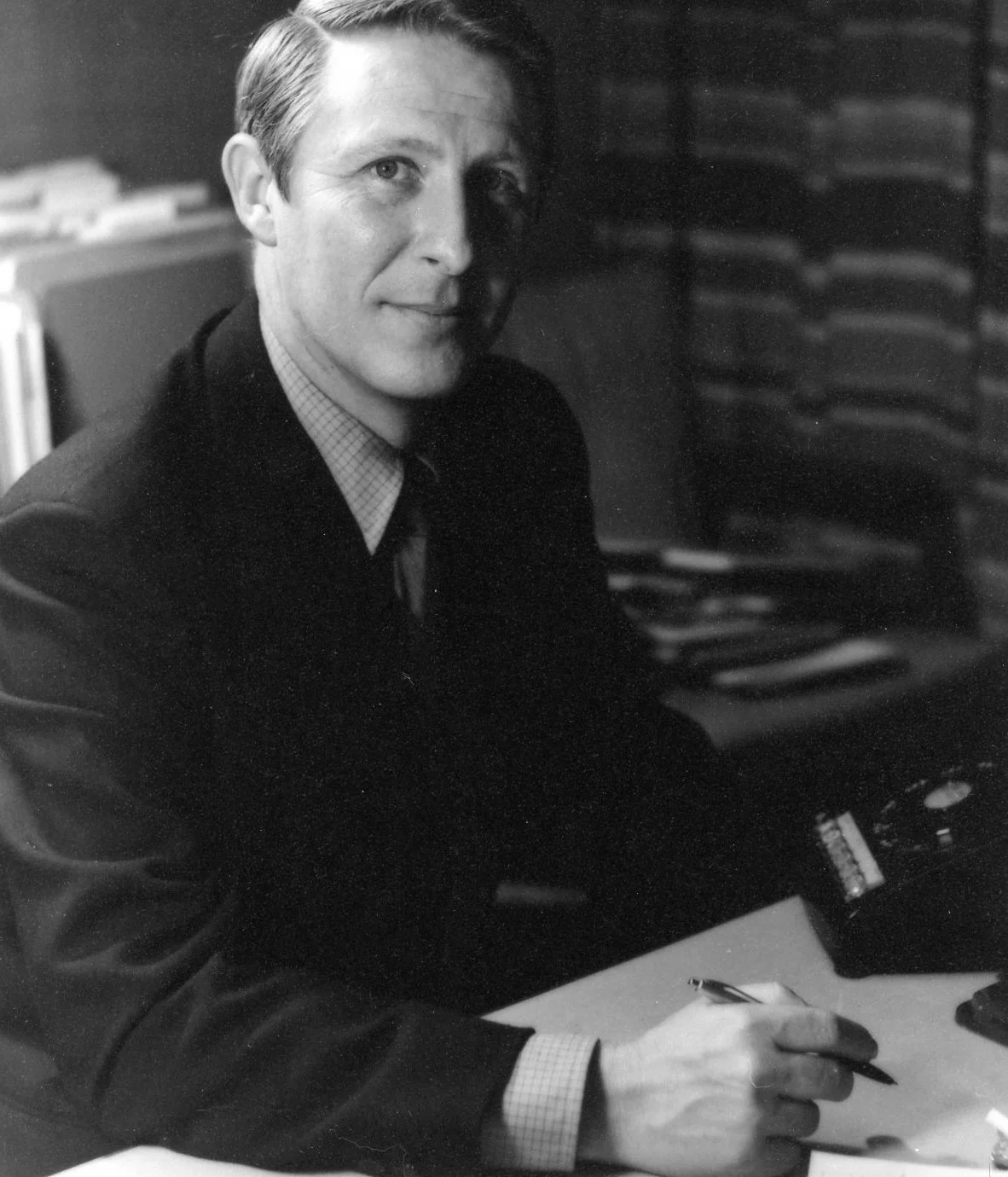 Thomas K. Hamall at his desk