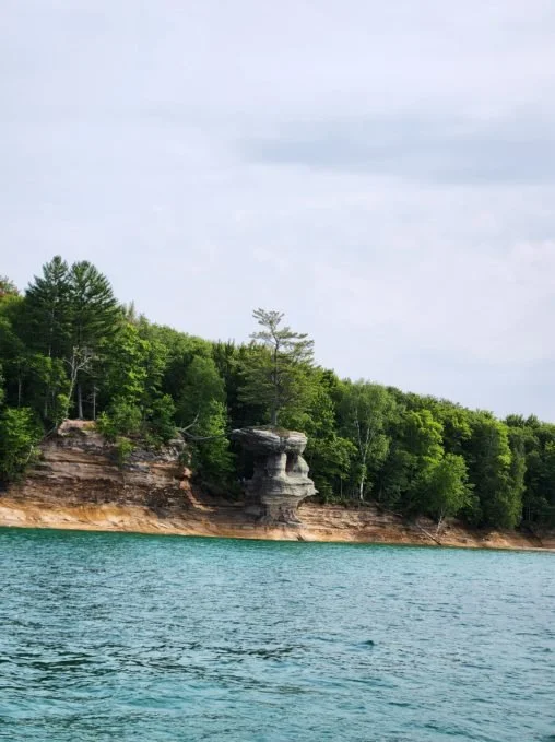 Pictured Rocks National Lakeshore from the water