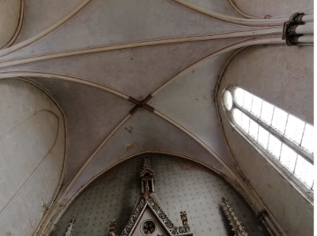 Ribbed Gothic vaulting at Saint-Martin