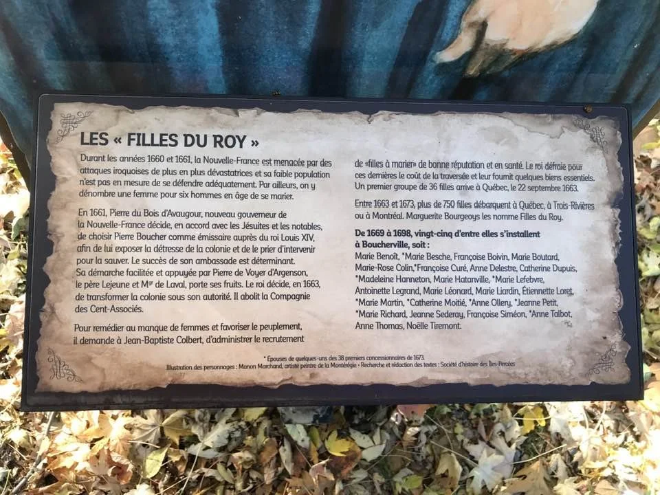 Les Filles du Roy Plaque