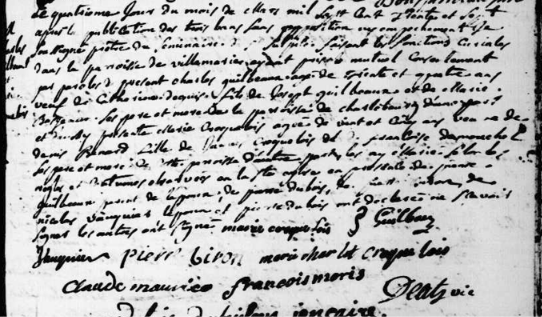 1737 Marriage detail