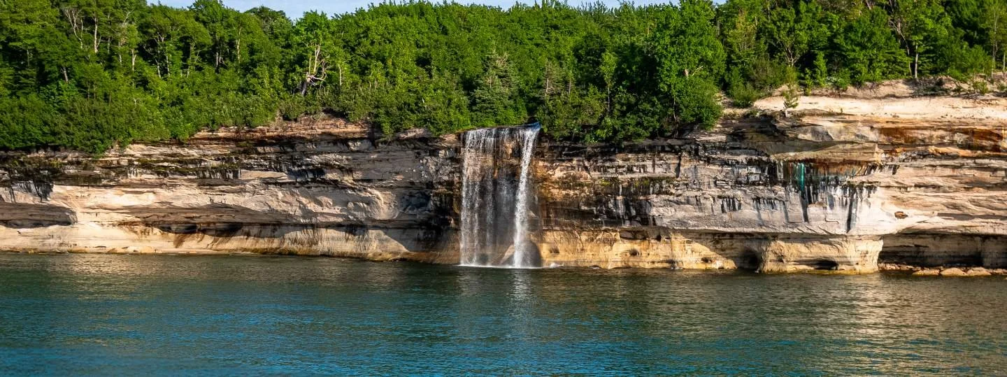 Spray Falls at Pictured Rocks
