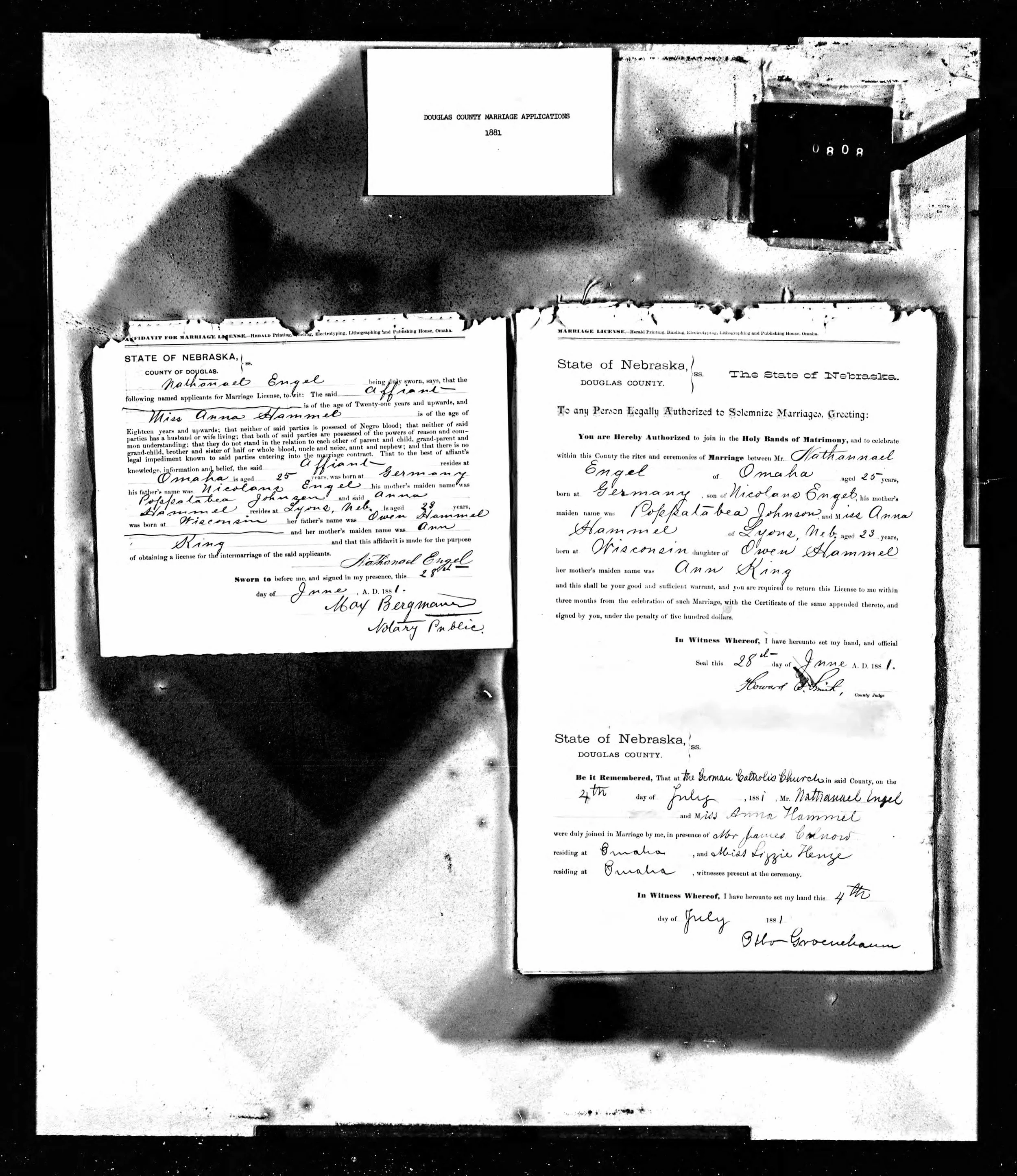 Engel Marriage Certificate