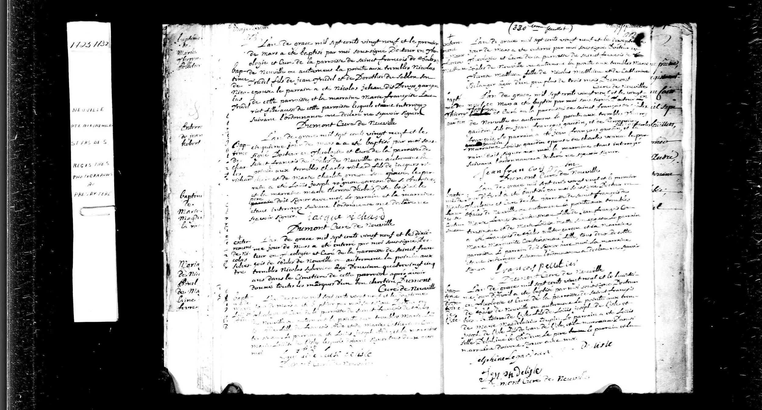 Burial record Nicolas Sylvestre 1729