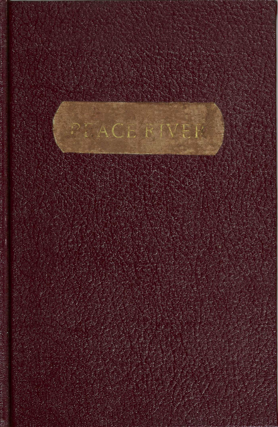 Cover of Peace River: A Canoe Voyage from Hudson's Bay to Pacific — the published primary source containing three journal entries naming Paul Guilbault in September 1828
