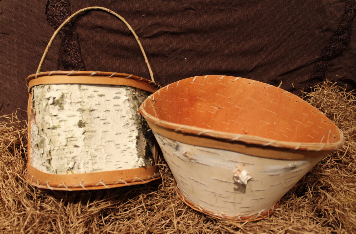 Birch bark baskets