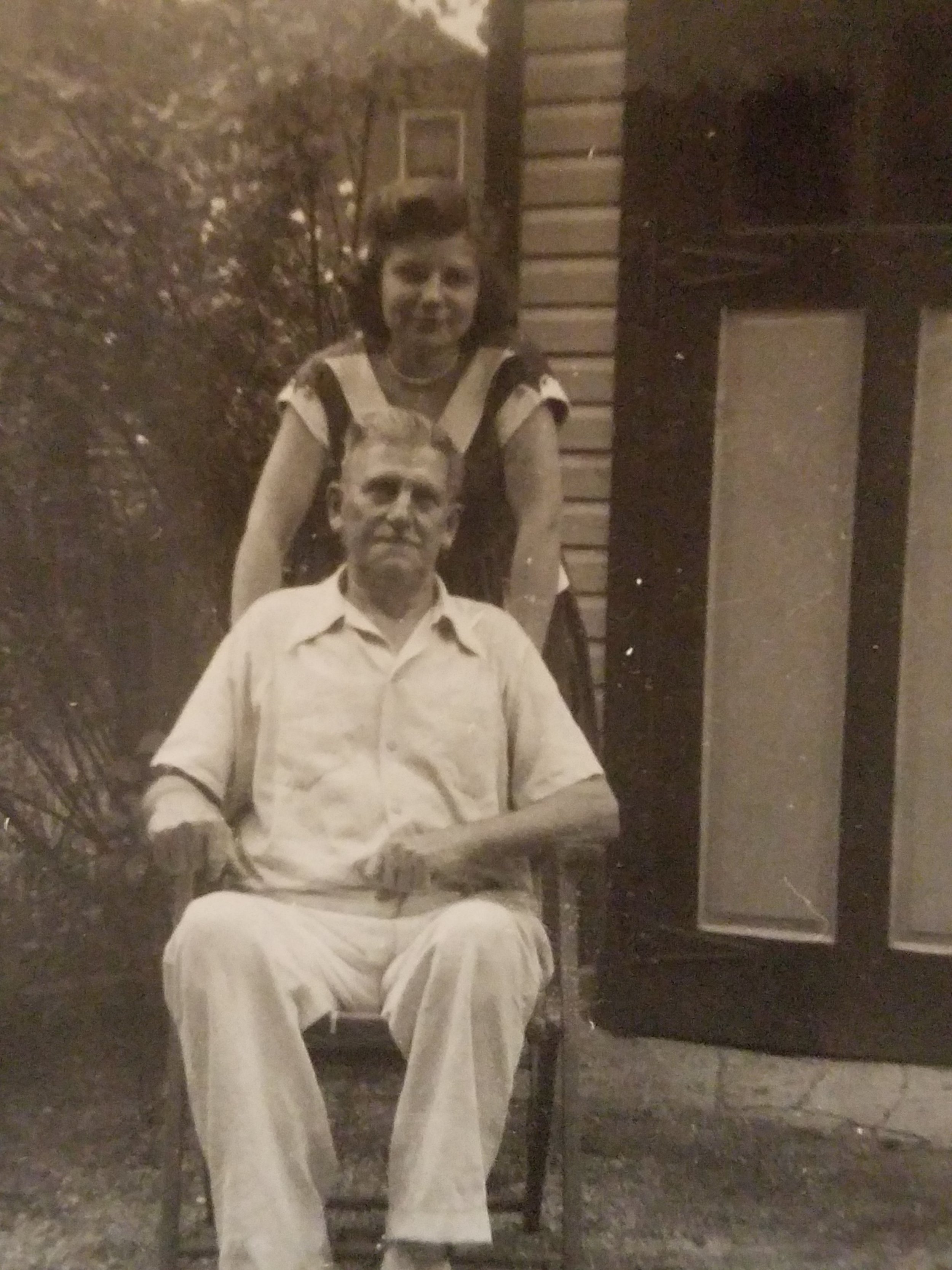 Lillian with Uncle Gus