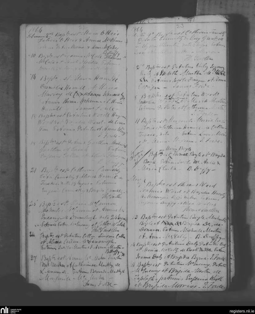 1864 Baptism Patrick Kerley