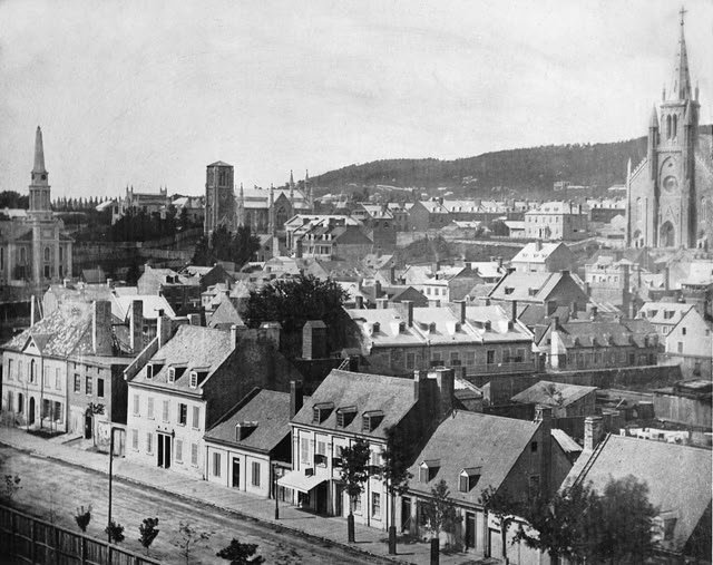 Oldest photograph of Montreal, 1851-52, view from Notre-Dame tower