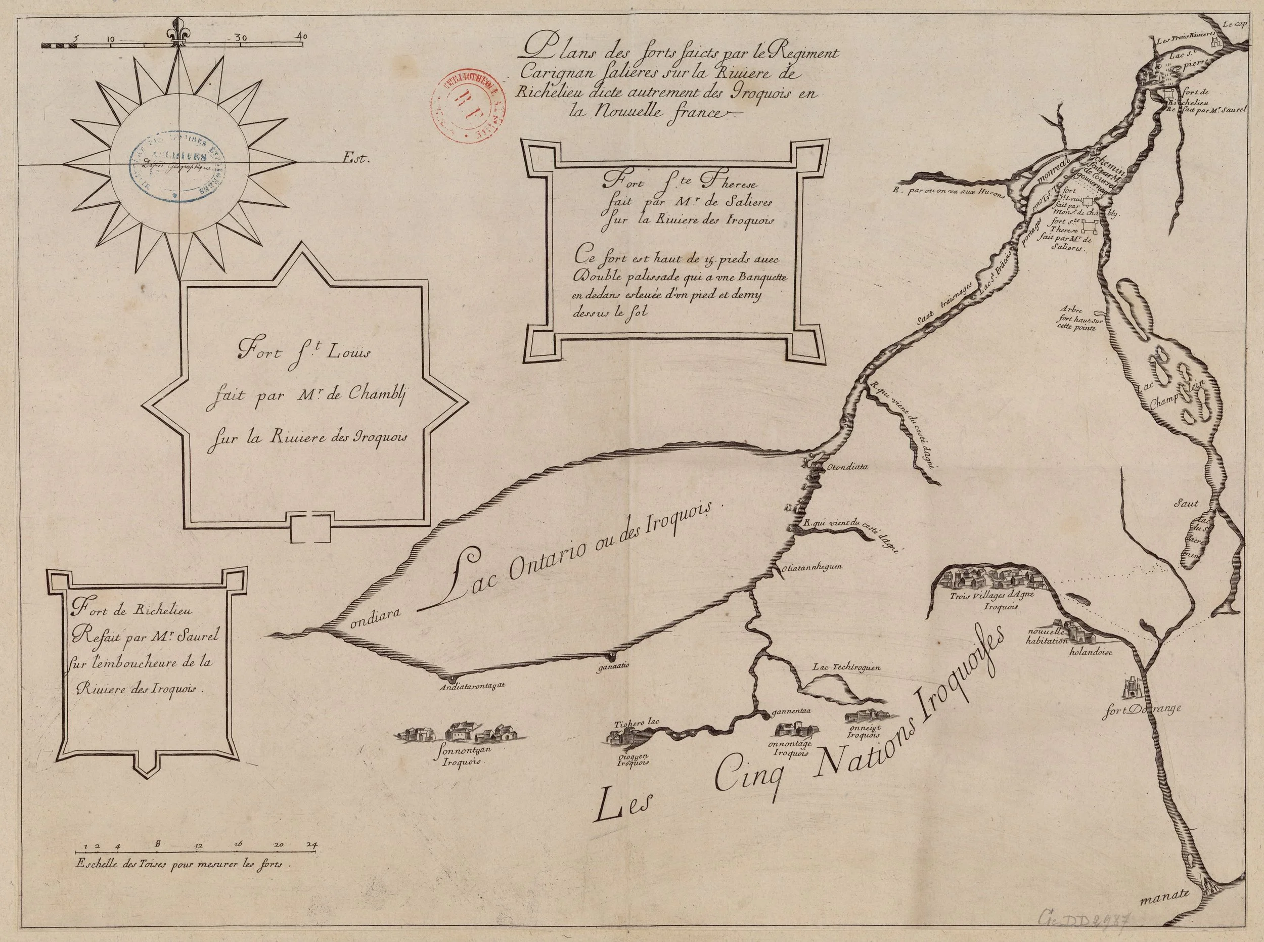 Plan of the Forts Built by the Regiment