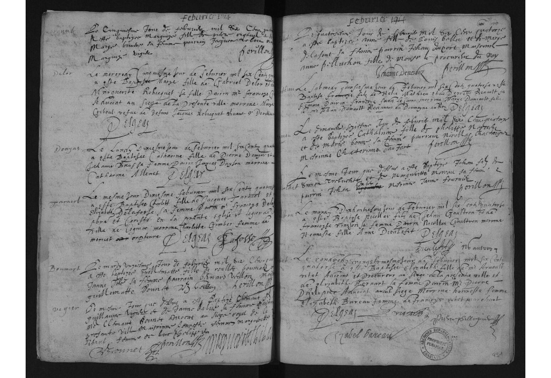 D'Orgueil sibling baptism, Bordeaux