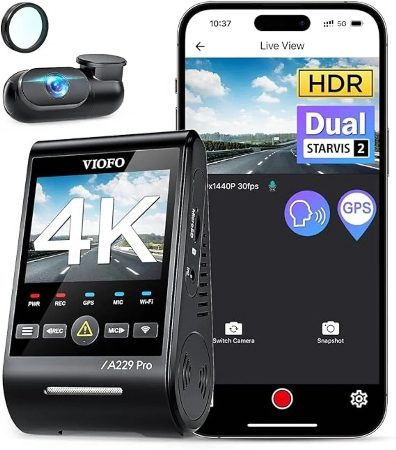 VIOFO front and rear dash camera