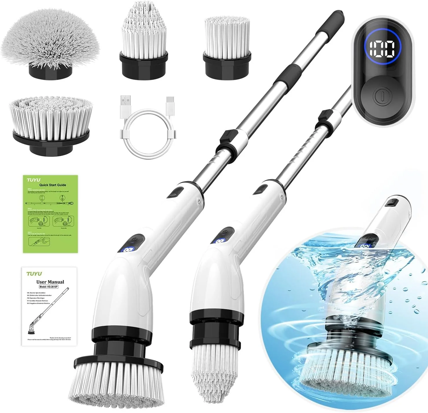 TUYU Electric Spin Scrubber