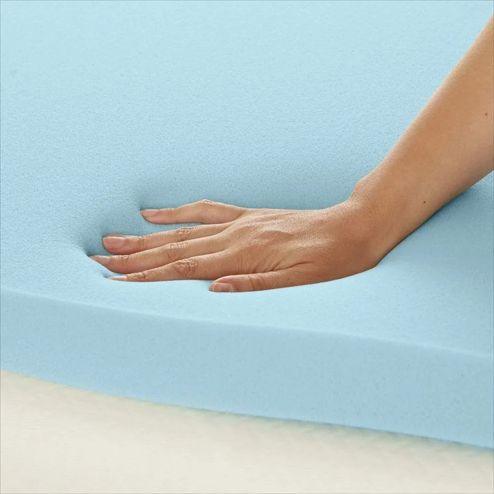 Gel memory foam mattress topper for semi truck sleeper
