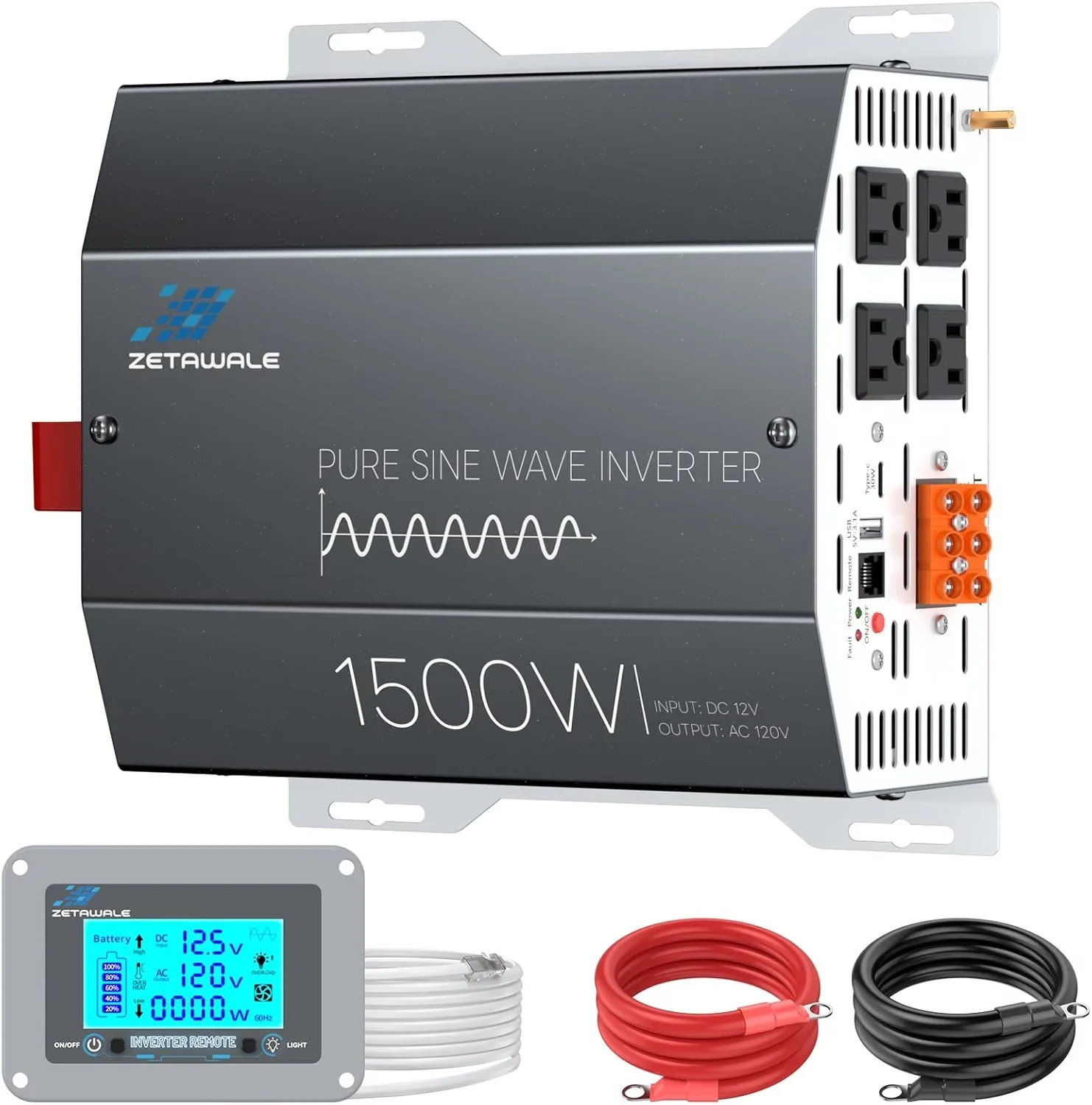 1500 watt pure sine wave power inverter