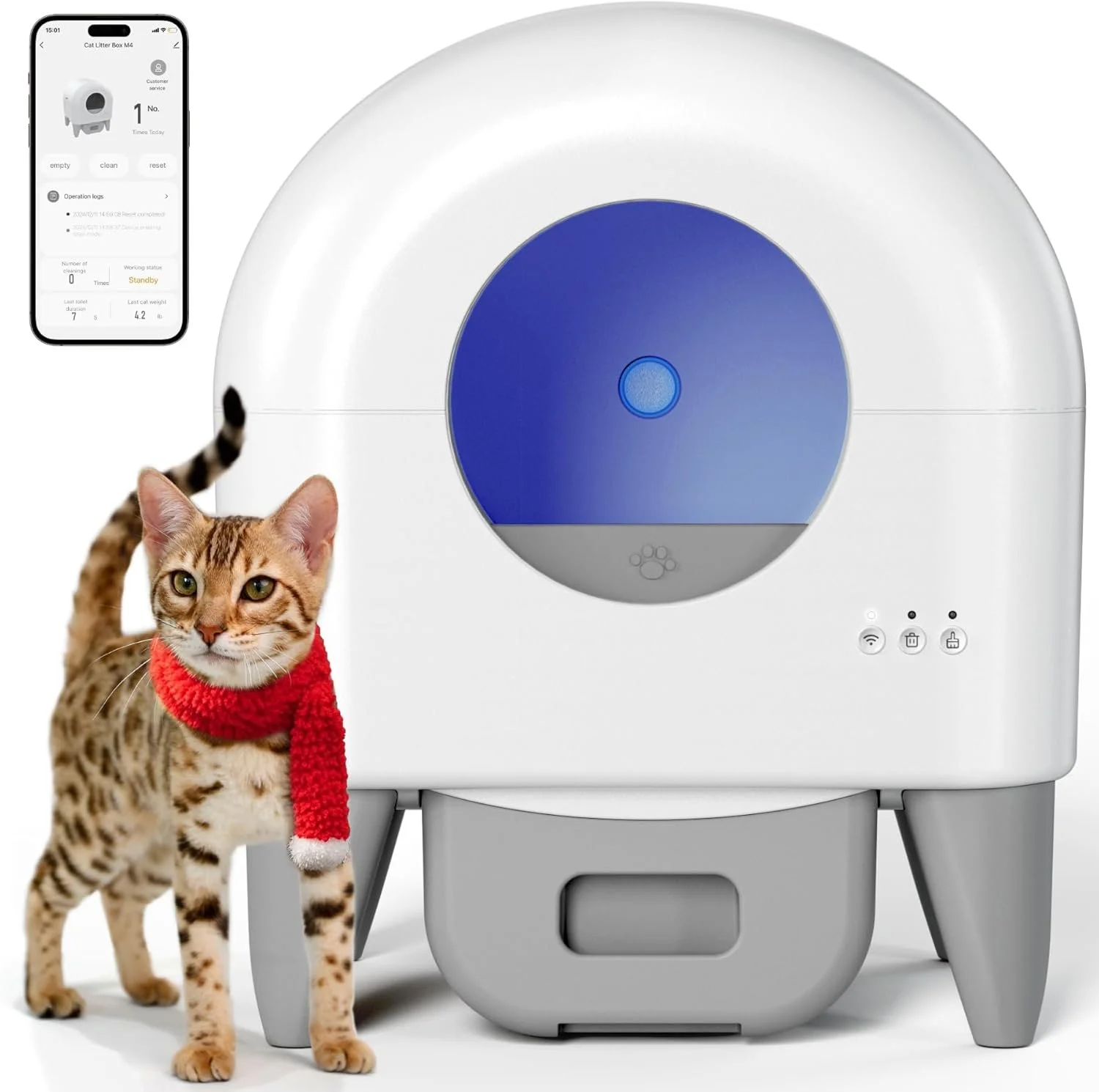 Self-Cleaning Automatic Cat Litter Box