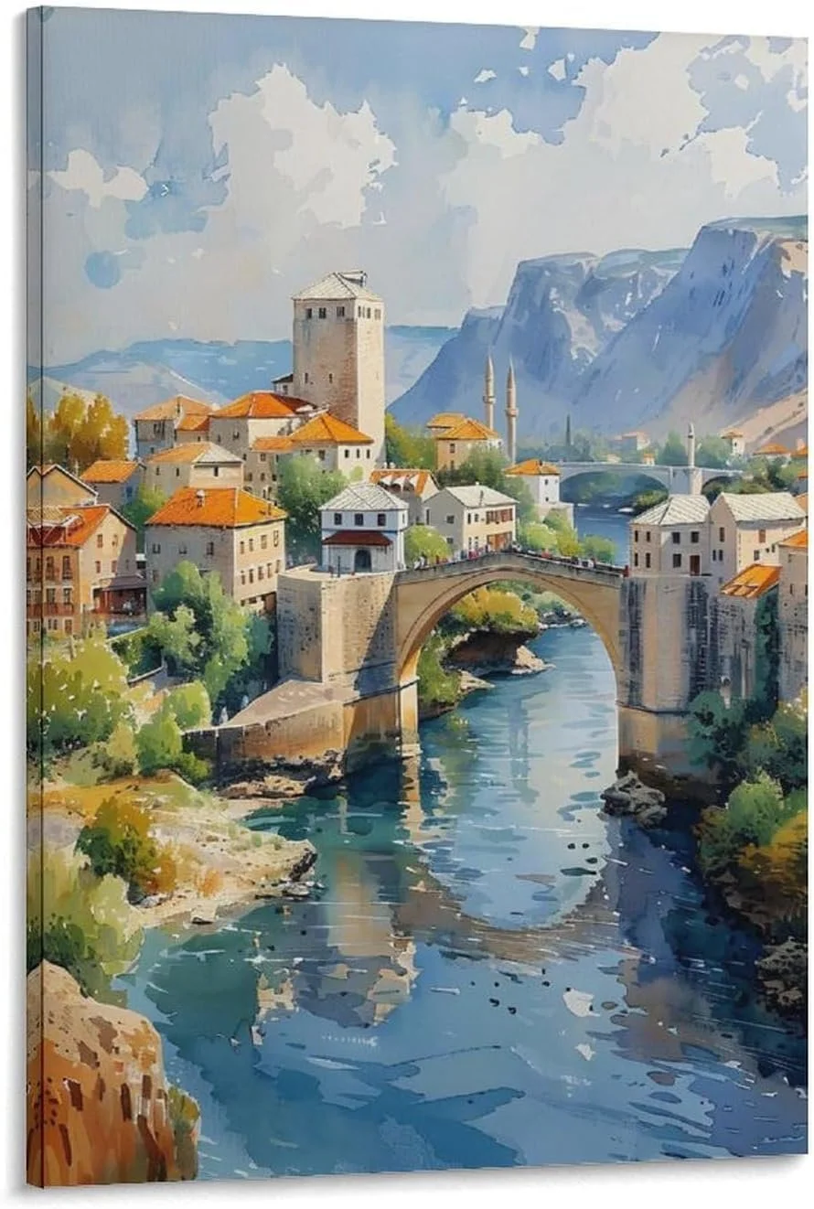 Stari Most Mostar Bosnia and Herzegovina Wall Art