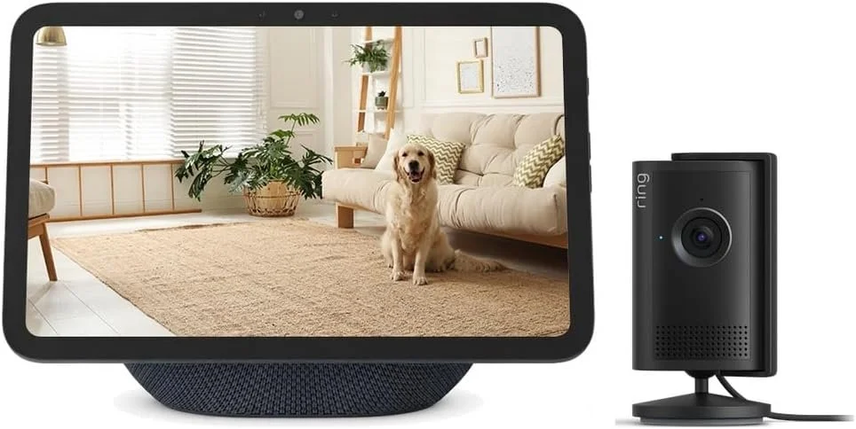 Amazon Echo Show 8 and Ring Indoor Cam Plus bundle