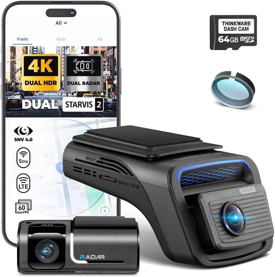 Thinkware U3000 PRO 4K Front and 2K Rear Dash Cam
