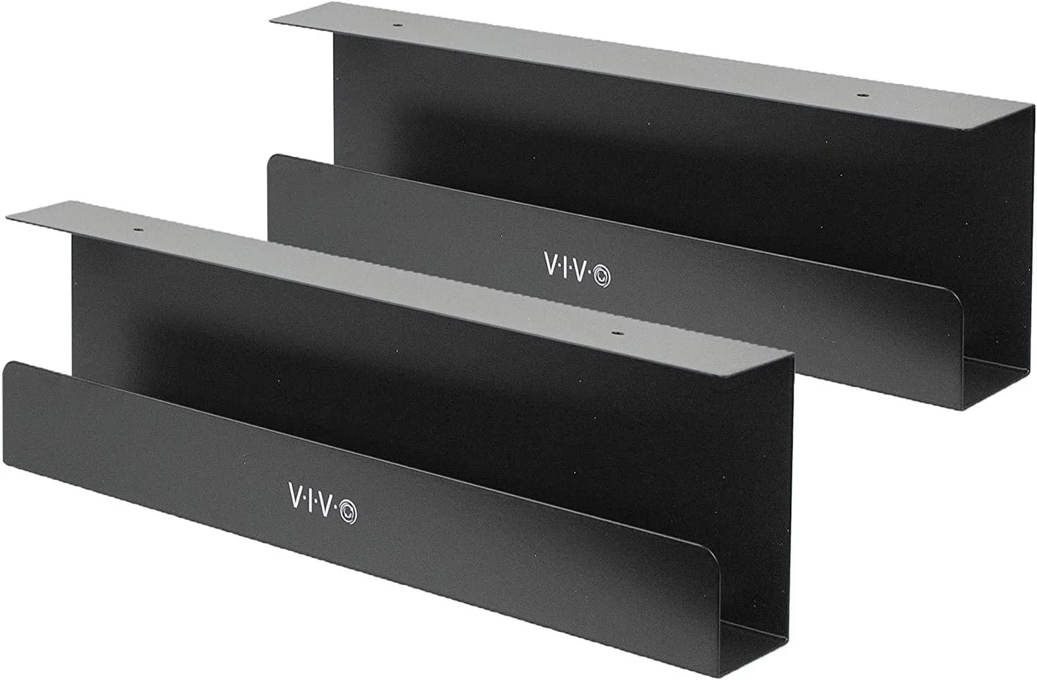 VIVO 2 Pack Under Desk Cable Management Trays