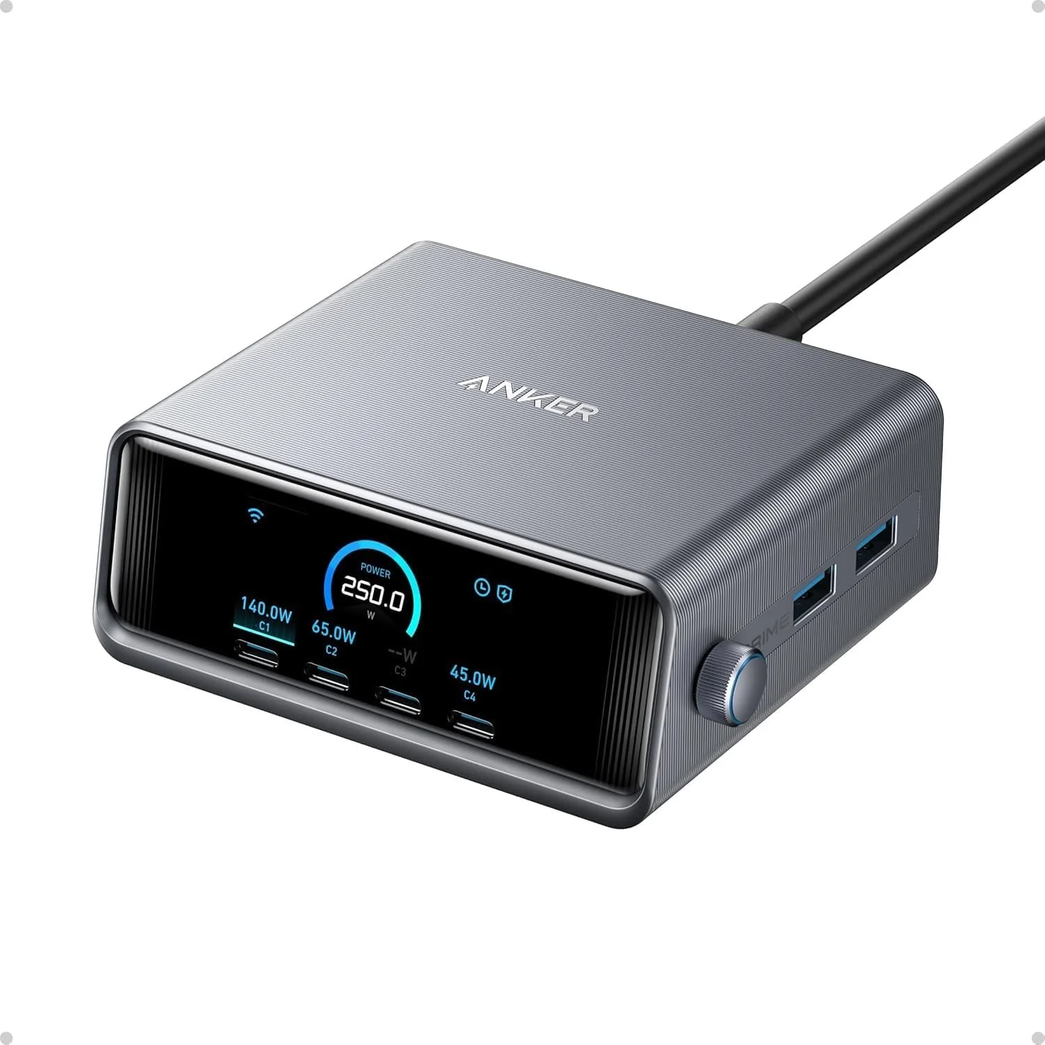 Anker Prime Charging Station 250W 6-Port GaN USB-C Charger