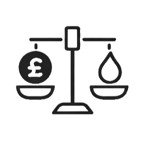 Fuel cost comparison icon