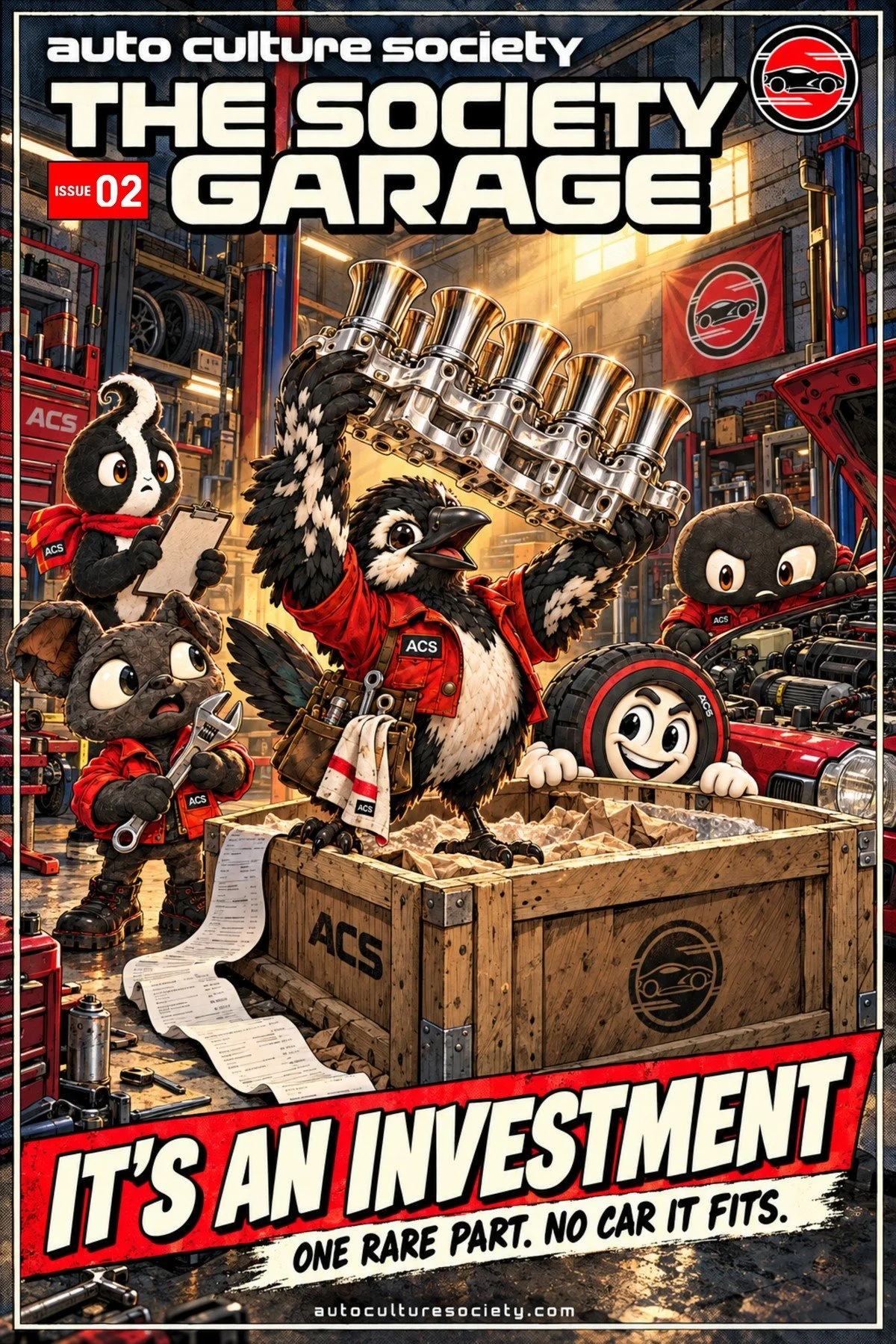 The Society Garage Issue 02: It's an Investment, original comic cover