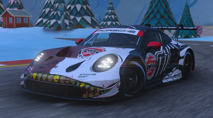 Porsche 911 GT3 RS in Auto Culture Society livery