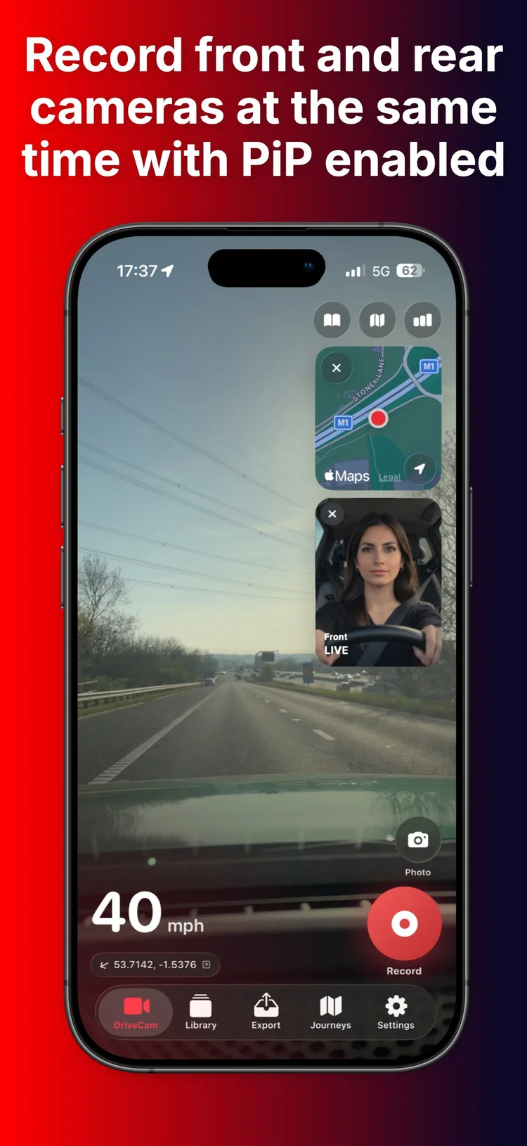 ACS DriveCam app screen