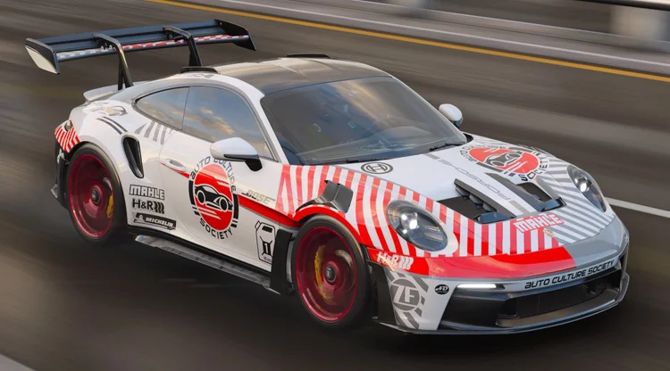Porsche 911 GT3 RS in Auto Culture Society livery