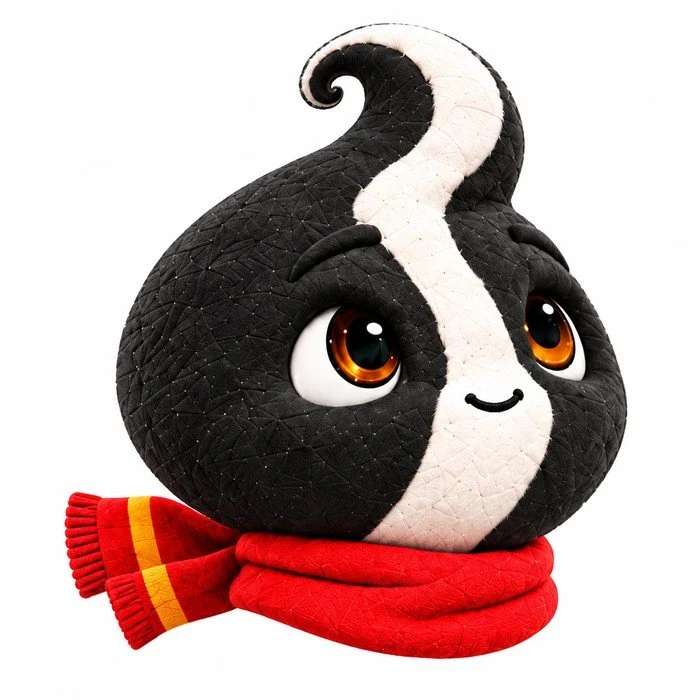 Miles, the host, in the original plush character design