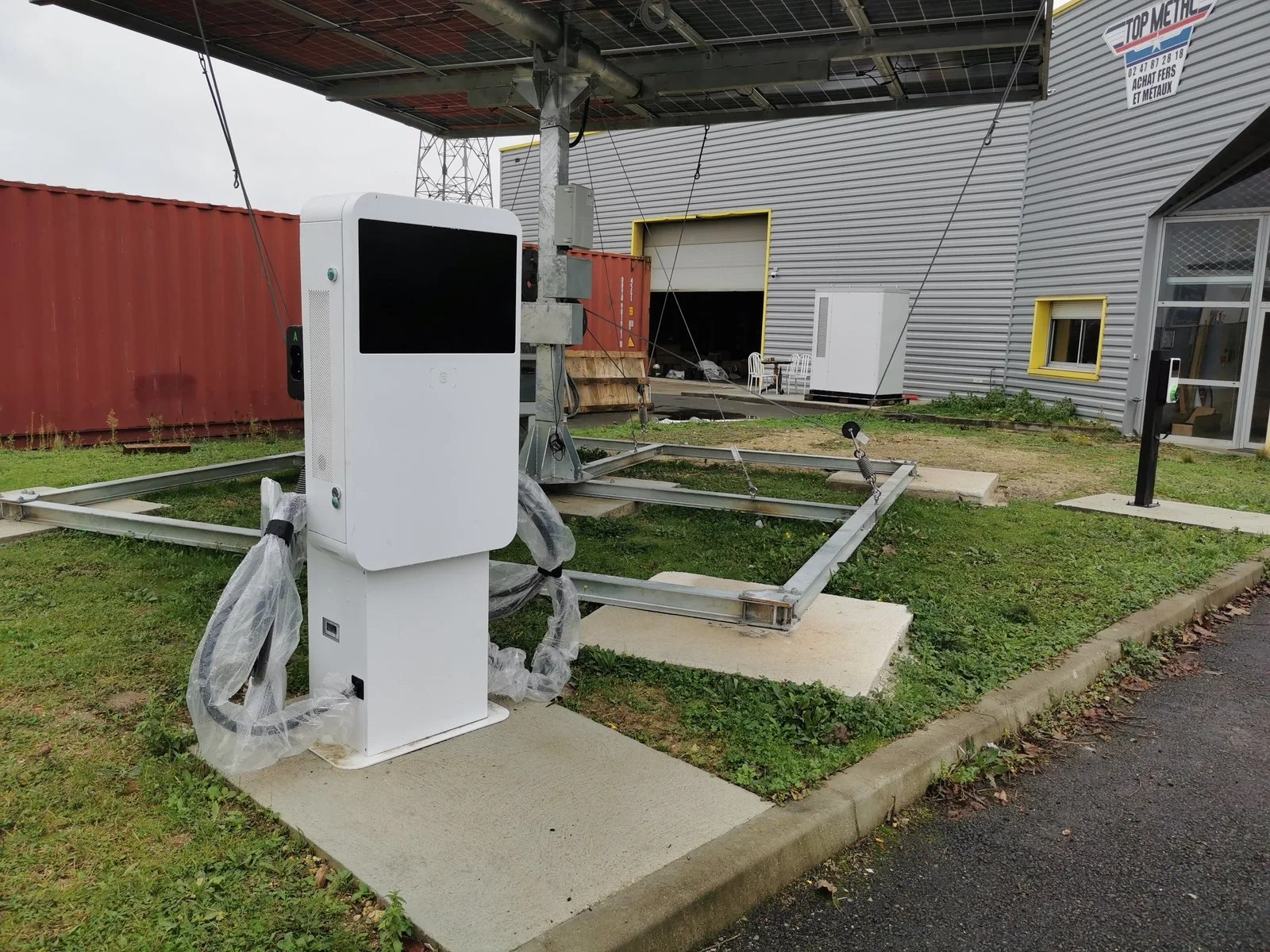 EV charging equipment at the Tours site