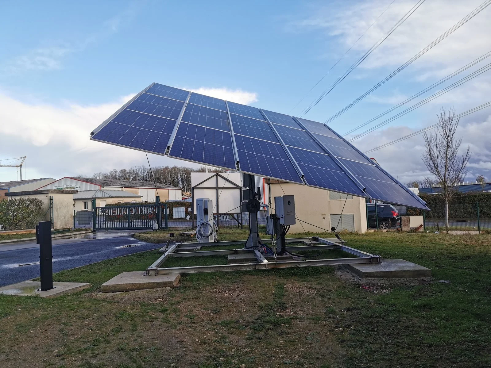 Solar installation at the Tours site