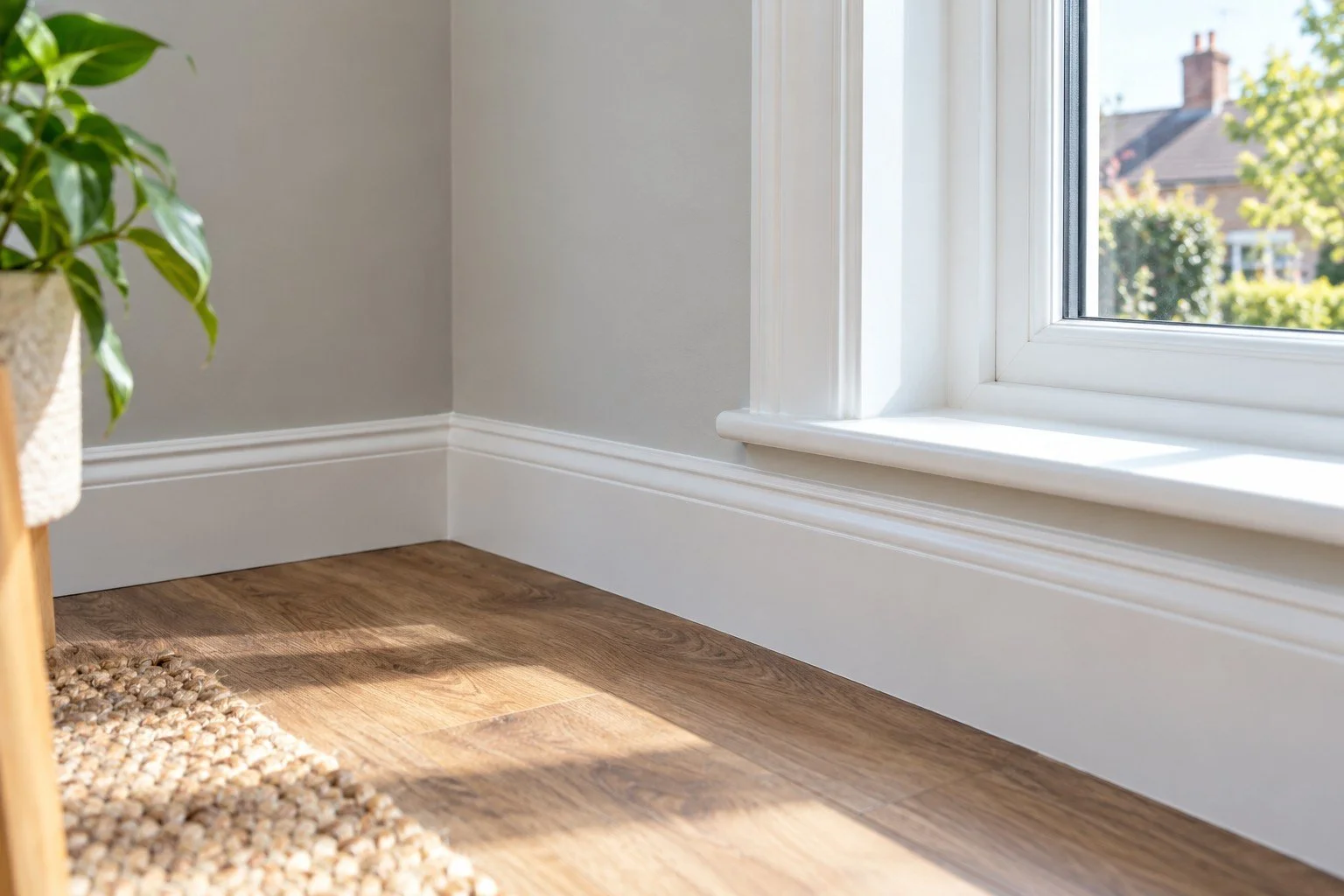 Neatly completed interior finish