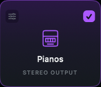 Real QuickStem Pianos stem card