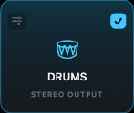 Real QuickStem Drums stem card