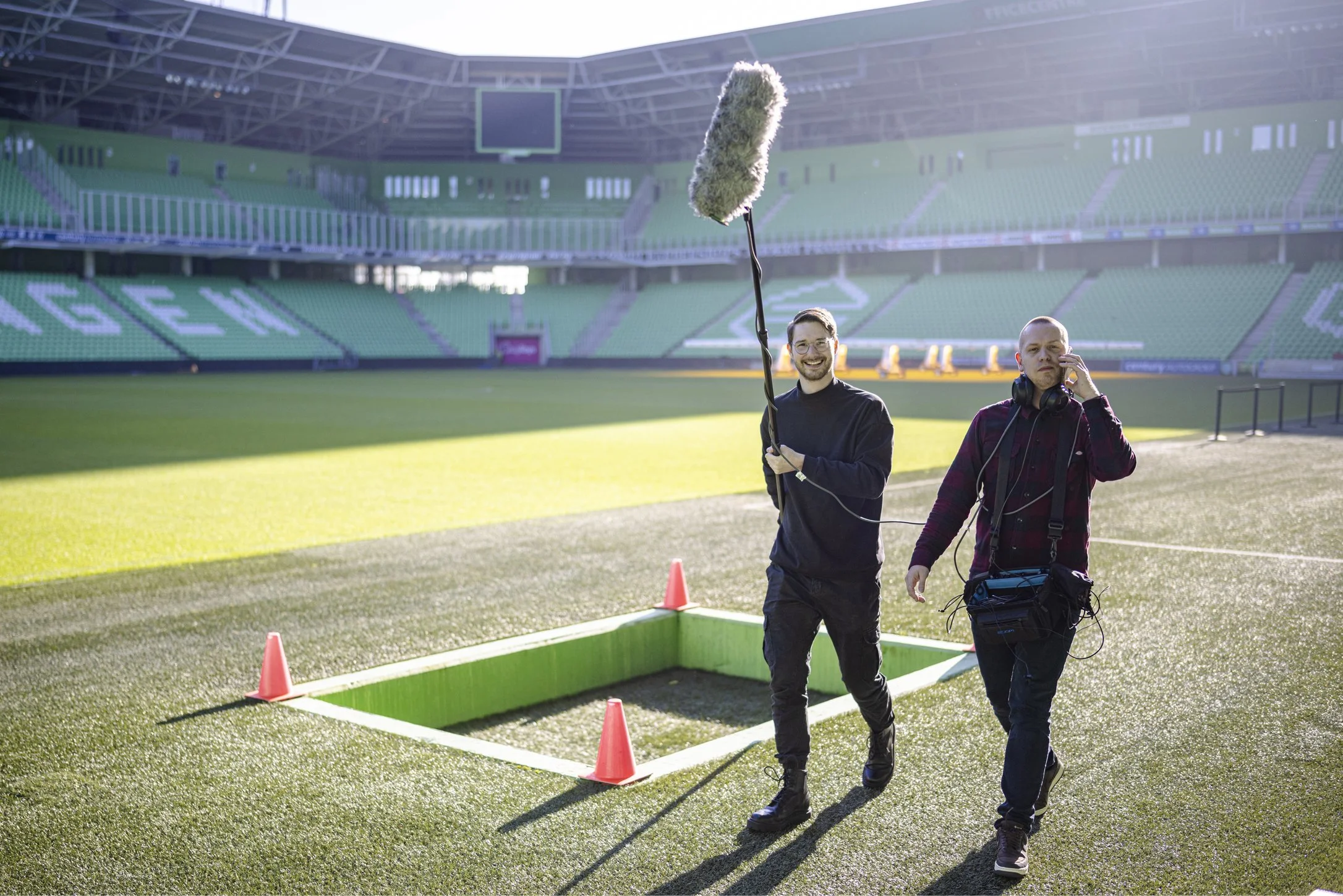 Bedrijfsfilm opname van FC Groningen