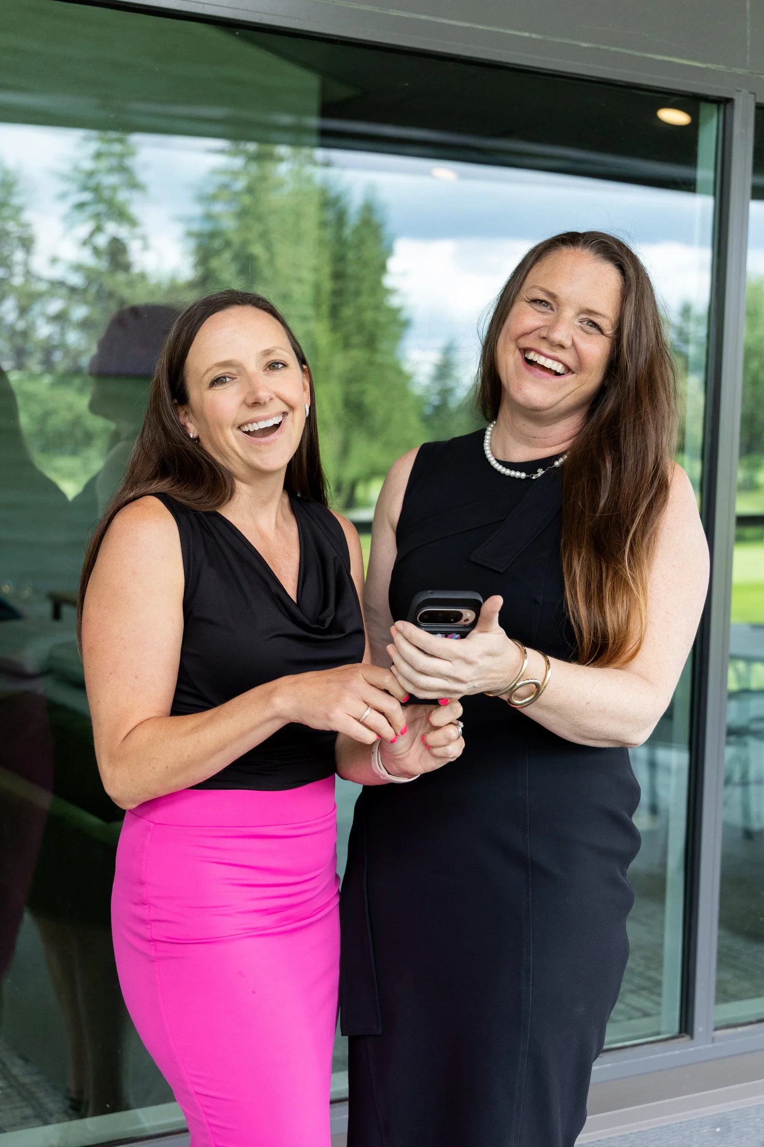 Meghan Simington with Jen Kolbuc at VIP Content Day