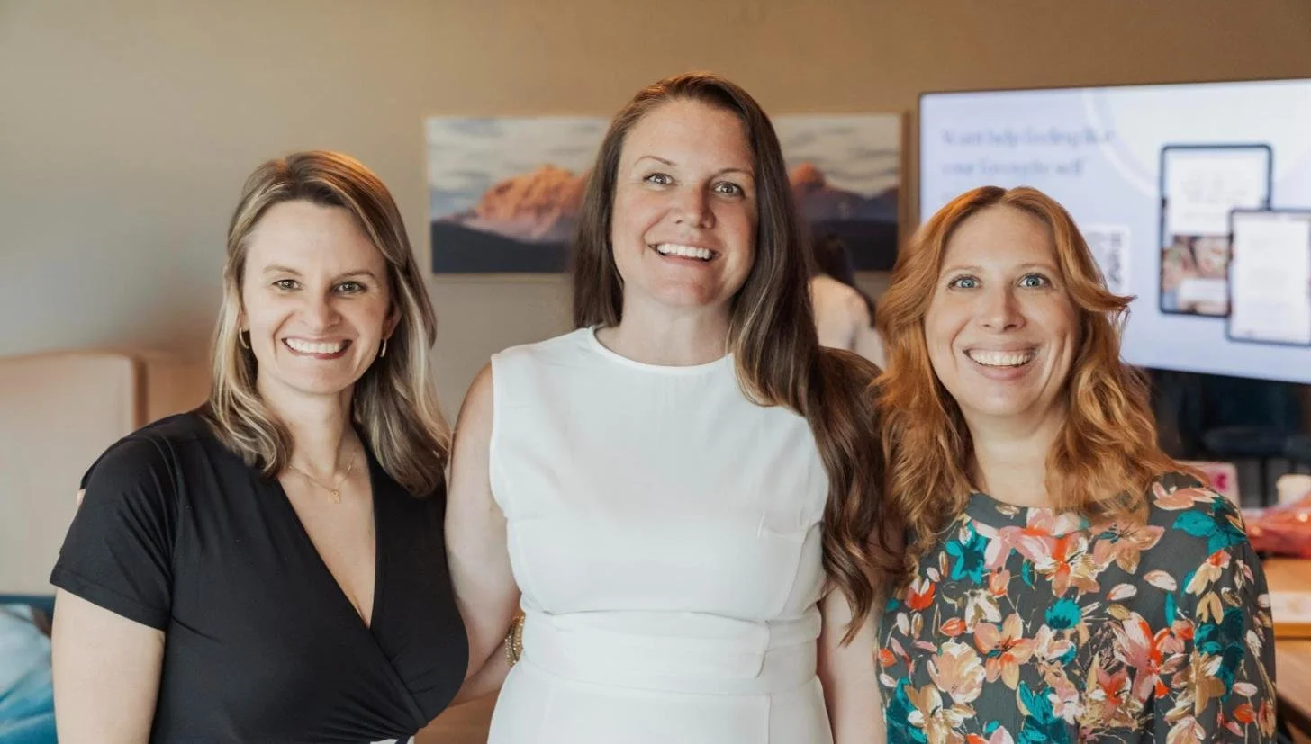 Meghan Simington with guests at the July 2025 Summer Wellness Reset