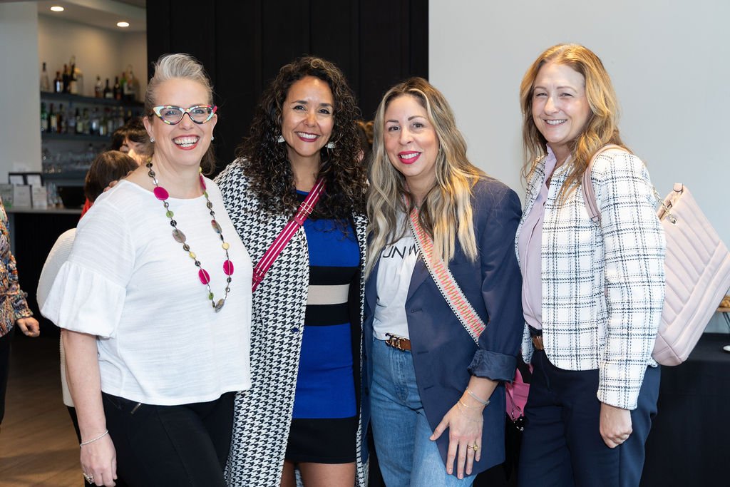 Aura McKay, Christianne Zurowski, Cheri Hamm and Ariane Jaschke at the April breakfast